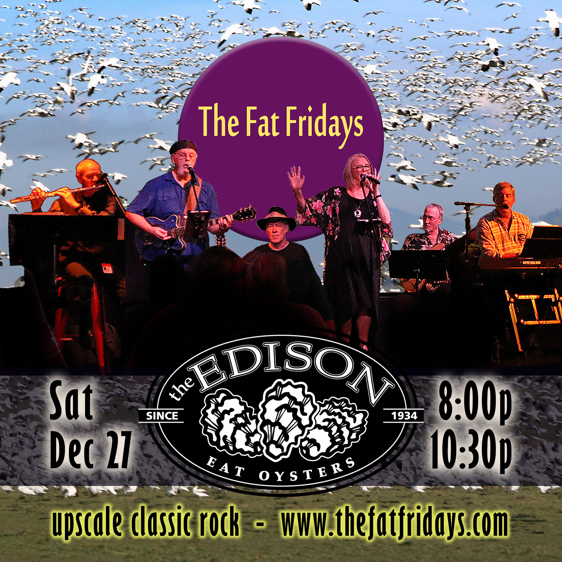The Fat Fridays band at The Old Edison in Bow-Edison